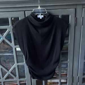 Michael Stars Black Cowl Neck Sleeveless Top